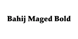 Bahij Maged Bold Font