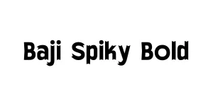 Baji Spiky Bold Font