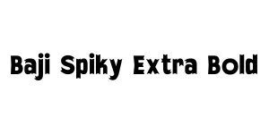 Baji Spiky Extra Bold Font