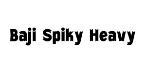 Baji Spiky Heavy Font