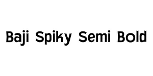 Baji Spiky Semi Bold Font