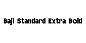 Baji Standard Extra Bold Font