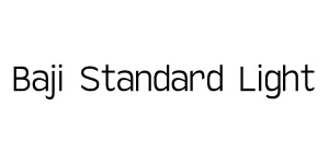 Baji Standard Light Font