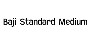 Baji Standard Medium Font