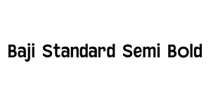 Baji Standard Semi Bold Font