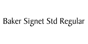 Baker Signet Std Regular Font