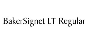 BakerSignet LT Regular Font