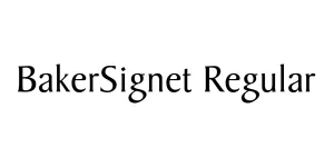BakerSignet Regular Font