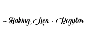 Baking Lion - Regular Font
