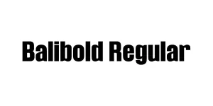Balibold Regular Font