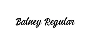Balney Regular Font