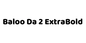 Baloo Da 2 ExtraBold Font