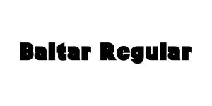Baltar Regular Font