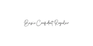 Basic Confident Regular Font