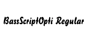 BassScriptOpti Regular Font