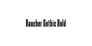 Baucher Gothic Bold Font