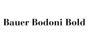 Bauer Bodoni Bold Font