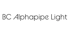 BC Alphapipe Light Font