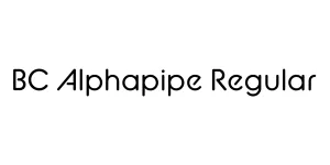 BC Alphapipe Regular Font