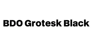 BDO Grotesk Black Font