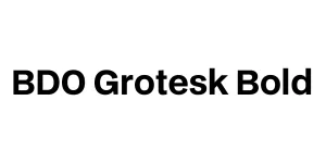 BDO Grotesk Bold Font