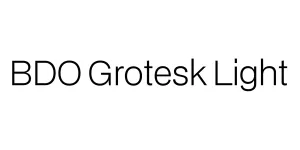 BDO Grotesk Light Font