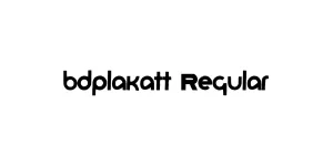 bdplakatt Regular Font