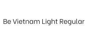 Be Vietnam Light Regular Font
