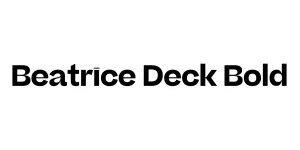 Beatrice Deck Bold Font
