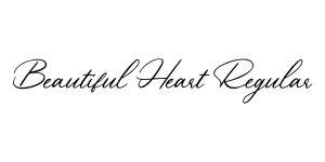 Beautiful Heart Regular Font