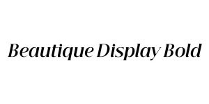 Beautique Display Bold Font