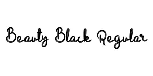 Beauty Black Regular Font