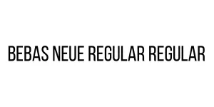 Bebas Neue Regular Regular Font
