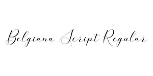 Belgiana Script Regular Font