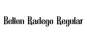 Belion Radego Regular Font