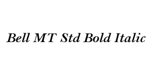 Bell MT Std Bold Italic Font