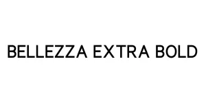 Bellezza Extra Bold Font