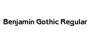 Benjamin Gothic Regular Font