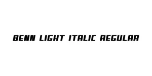 Benn Light Italic Regular Font