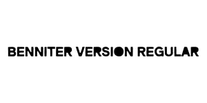 Benniter Version Regular Font