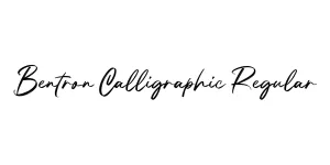 Bentron Calligraphic Regular Font