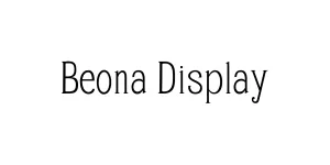 Beona Display Font