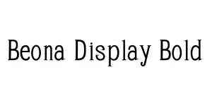 Beona Display Bold Font