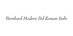 Bernhard Modern Std Roman Italic Font