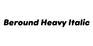 Beround Heavy Italic Font