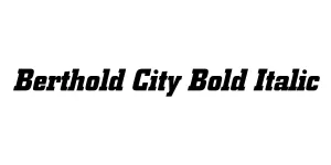 Berthold City Bold Italic Font