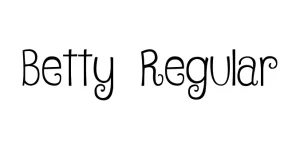 Betty Regular Font