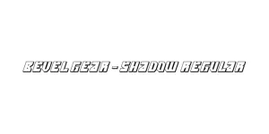 Bevel Gear - Shadow Regular Font