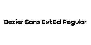 Bezier Sans ExtBd Regular Font