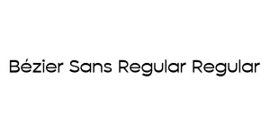 Bézier Sans Regular Regular Font